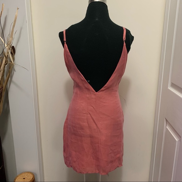 Zara Chic Relaxed Fit Halter Drape Mini Dress Size Medium - Picture 2 of 15
